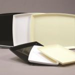 Rectangular Plastic Amenity Tray, White